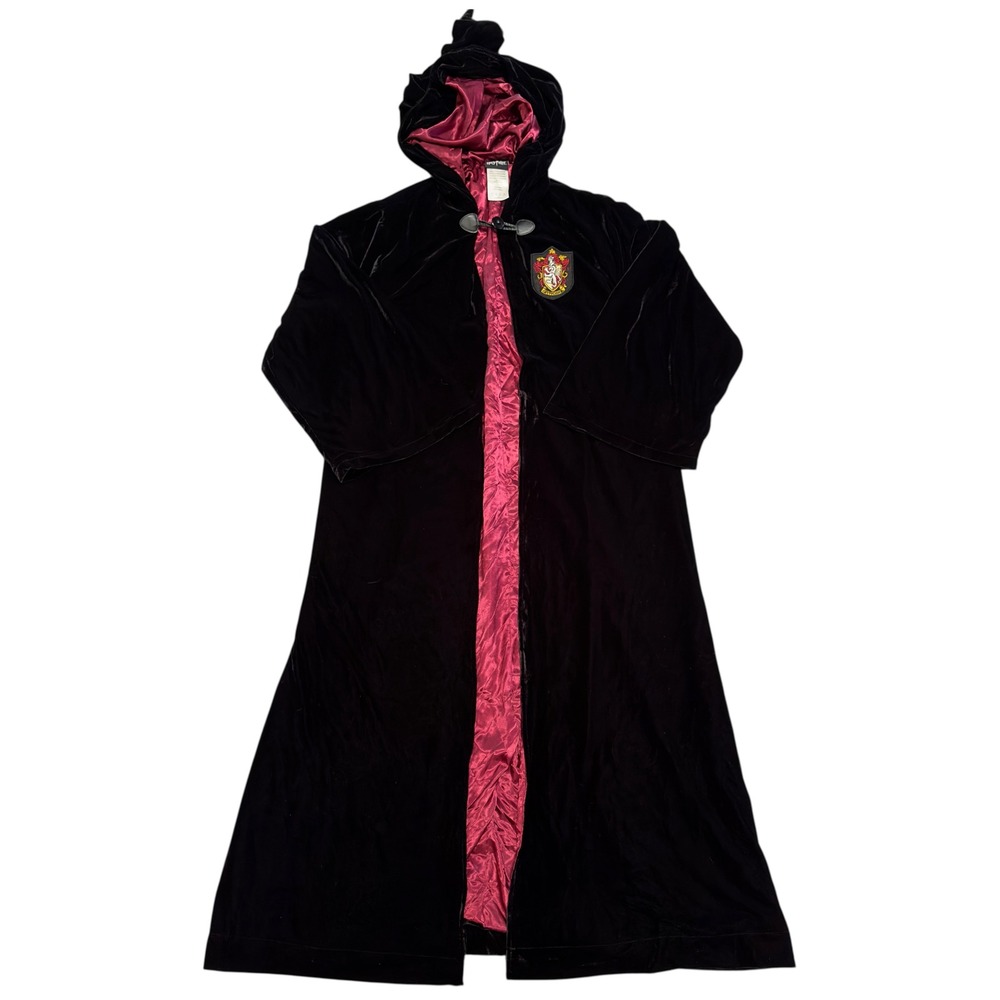 ๐ Harry Potter Unisex Gryffindor Heavyweight Blk Velvet Robe Cosplay Halloween - Picture 7 of 16